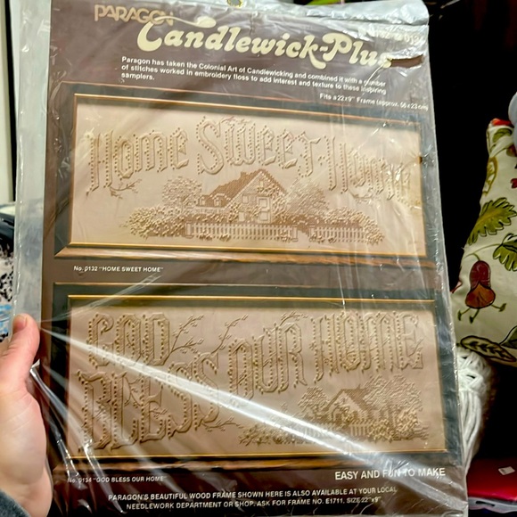 New, Cross-Stitch Kit, Paragon, Candlewick Plus, Only the God Bless this Home - Picture 1 of 7